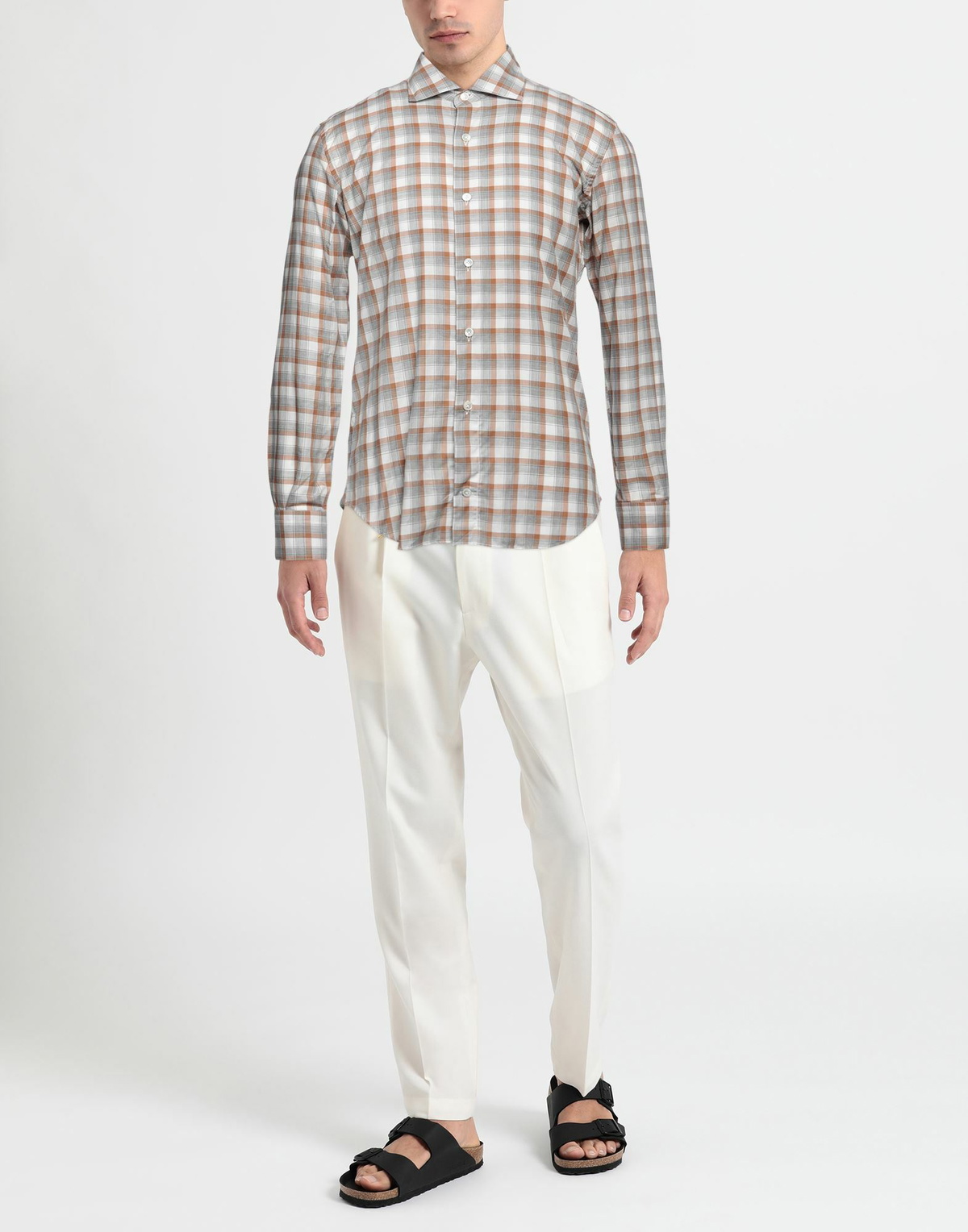 Eleventy Mens Shirt Camel