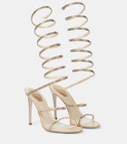 Rene Caovilla Cleo embellished satin sandals