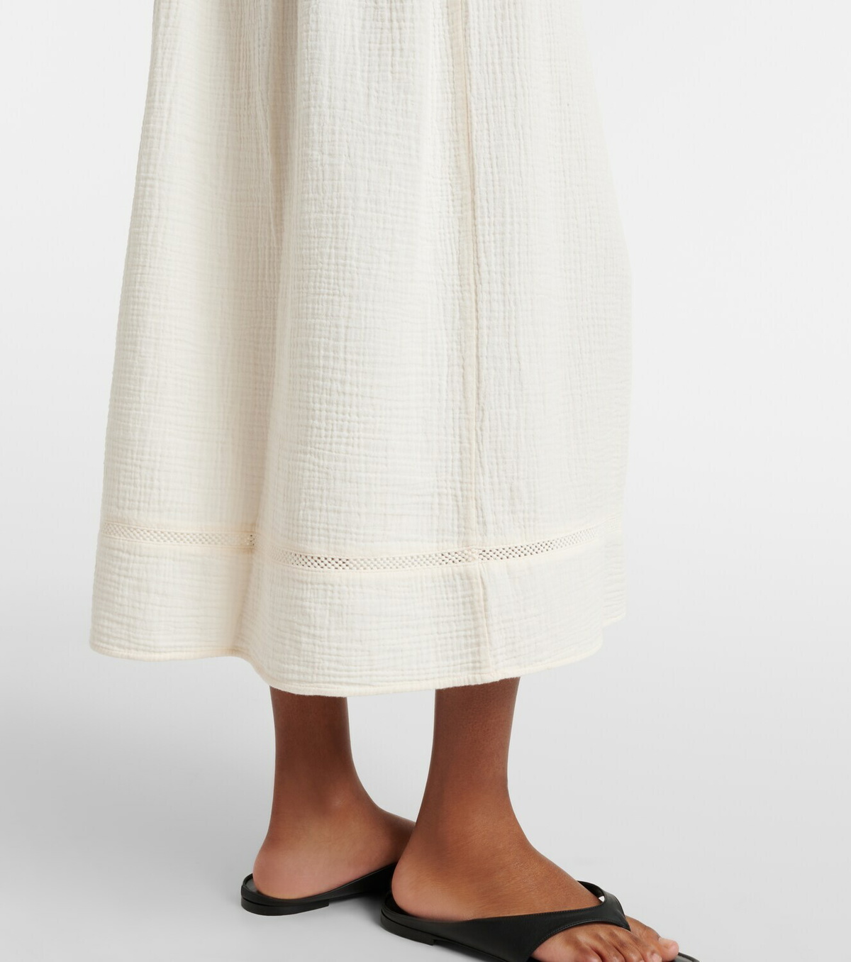 Velvet Mazie cotton gauze midi skirt
