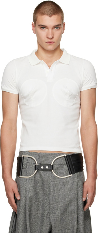 Photo: VAQUERA Off-White Bullet Bra Polo