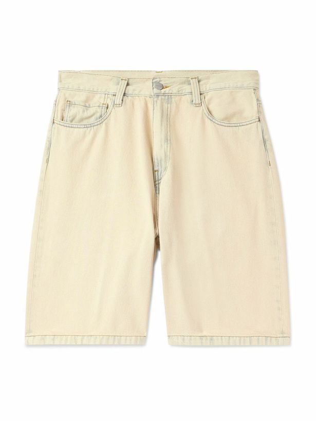 Photo: Carhartt WIP - Landon Wide-Leg Denim Shorts - Neutrals