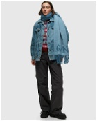 Ganni Tint Denim Oversized Jacket Blue - Womens - Denim Jackets