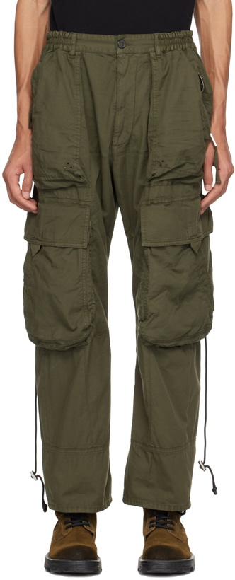 Photo: Dsquared2 Green Drawstring Cargo Pants