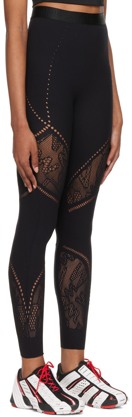 Wolford Black Jacquard Sport Leggings Wolford