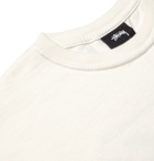 Stüssy - Logo-Printed Cotton-Jersey T-Shirt - Neutrals