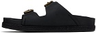 Polo Ralph Lauren Black Turbach Leather Sandals