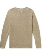 Inis Meáin - Slub Linen and Silk-Blend Sweater - Neutrals