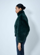 Balenciaga Faux Fur Bomber Jacket