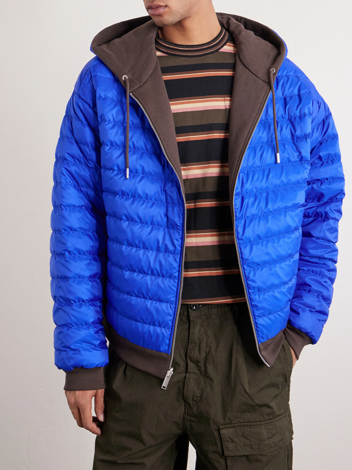 Canada Goose - Fuse Reversible Cotton-Jersey and Quilted Shell Down Hoodie - Brown