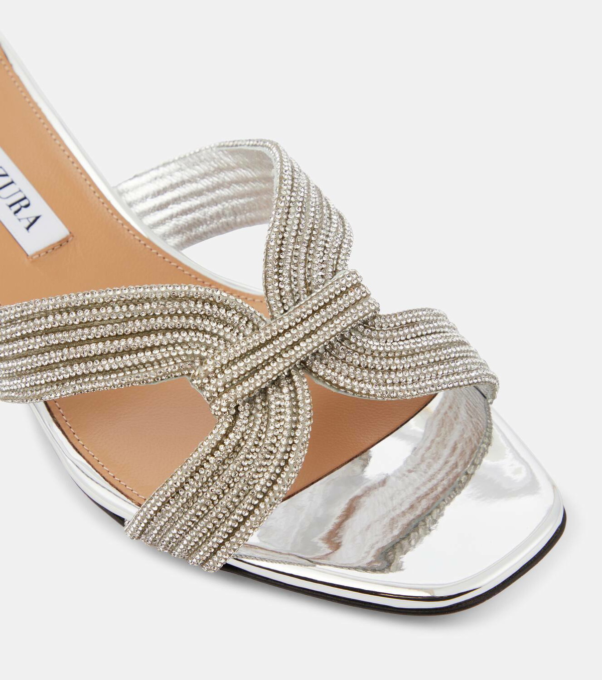 Aquazzura Crystal Muse 35 embellished mules Aquazzura