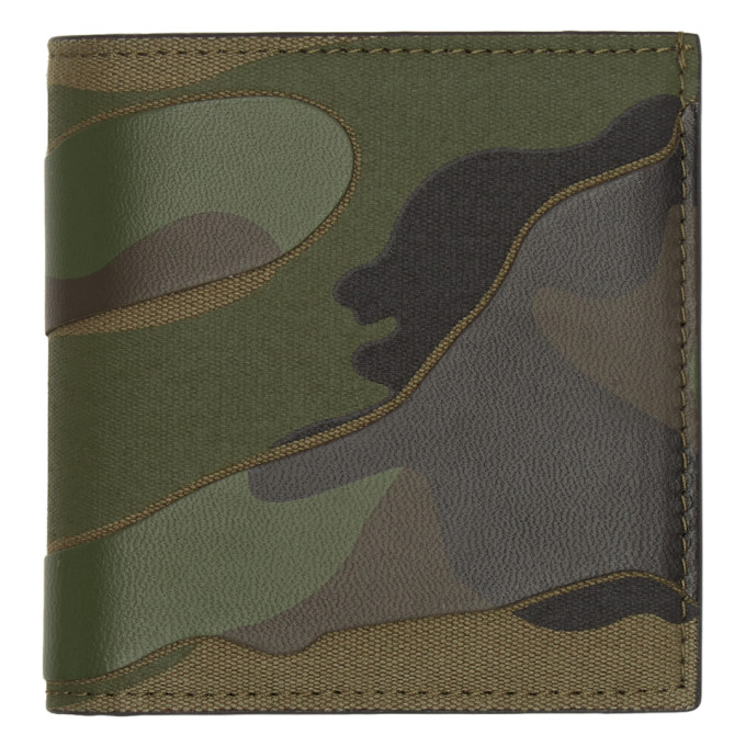 Photo: Valentino Green Valentino Garavani Camo Wallet