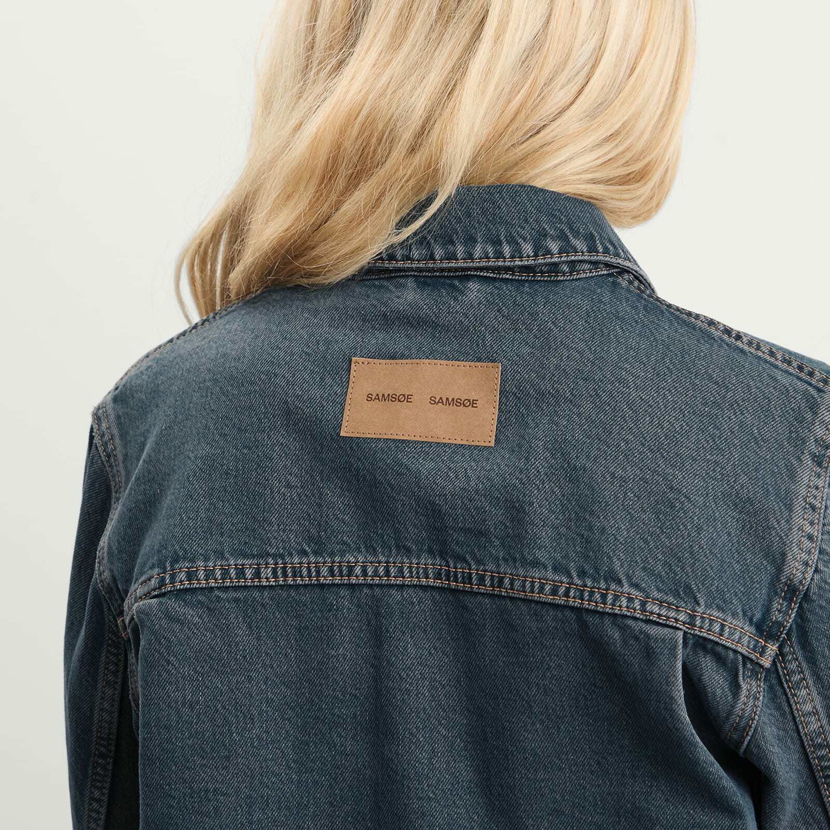 Samsøe Samsøe Women's Sabeth Denim Jacket in Burnt Oak