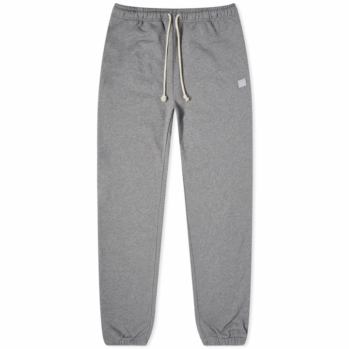 Photo: Acne Studios Women's Frack Face Sweatpants in Light Grey Melange