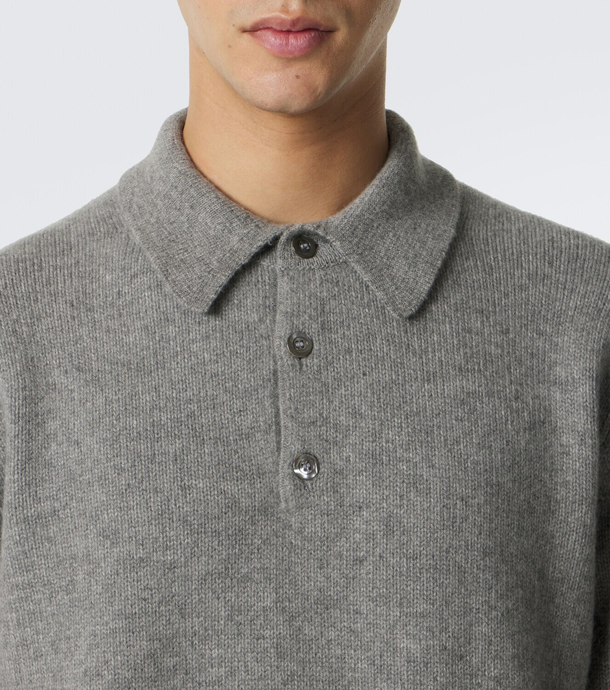 Saman Amel Sander cashmere polo sweater