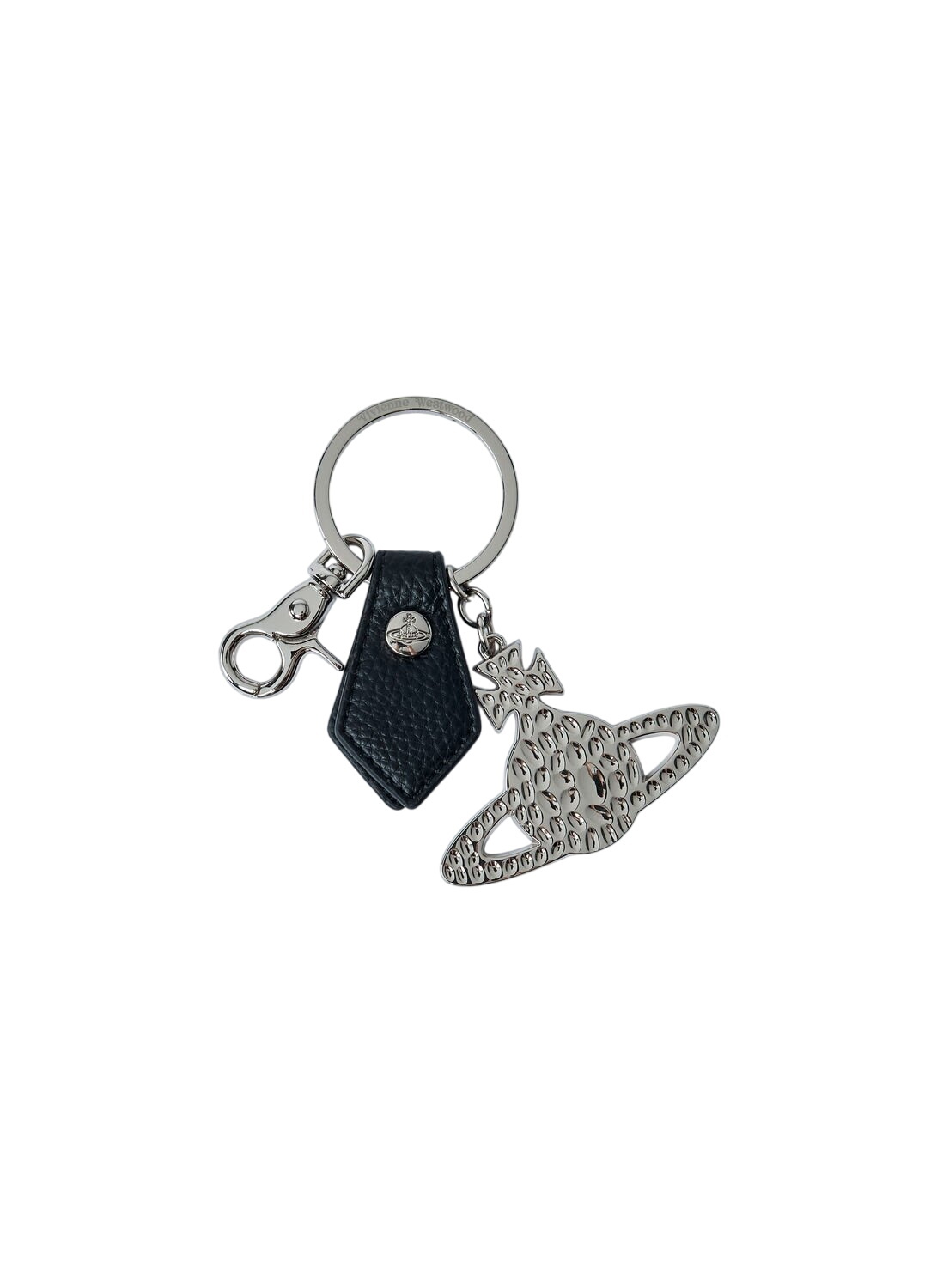Vivienne Westwood Black Mirror Heart Orb Keychain Vivienne Westwood