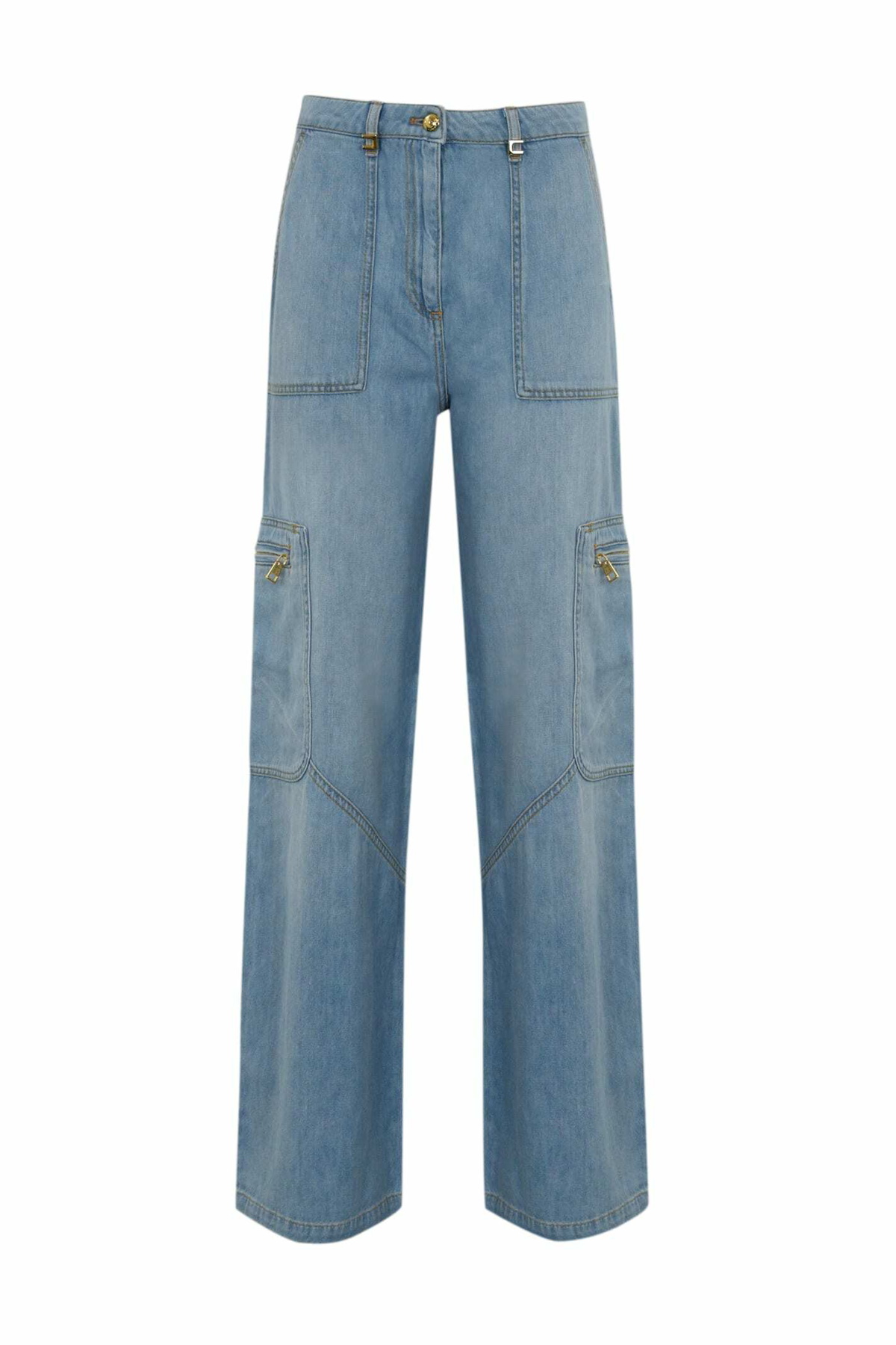 Elisabetta Franchi jeans egg con lucchetto gioiello lavaggio blu