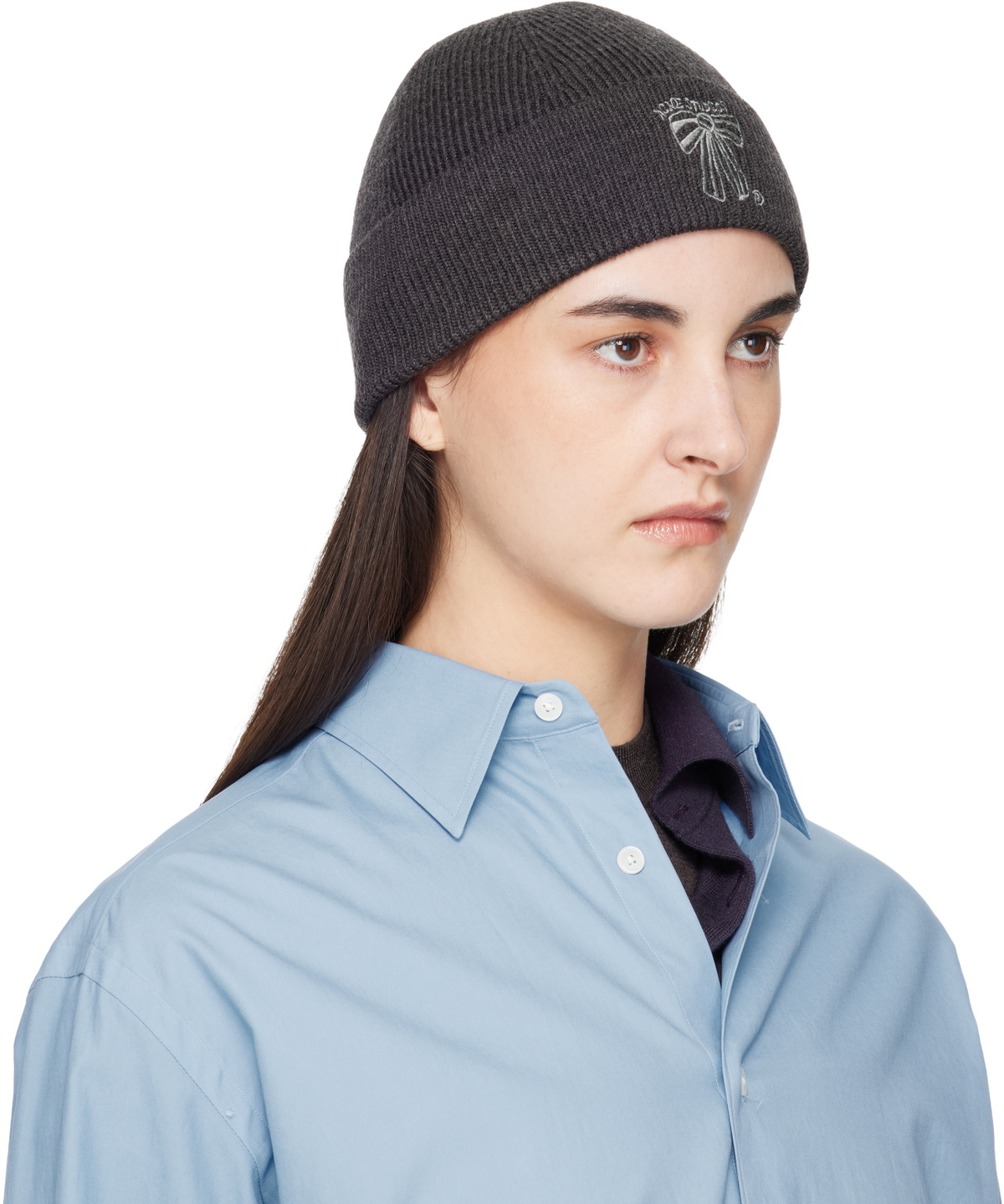 Acne Studios Gray Merino Wool Beanie