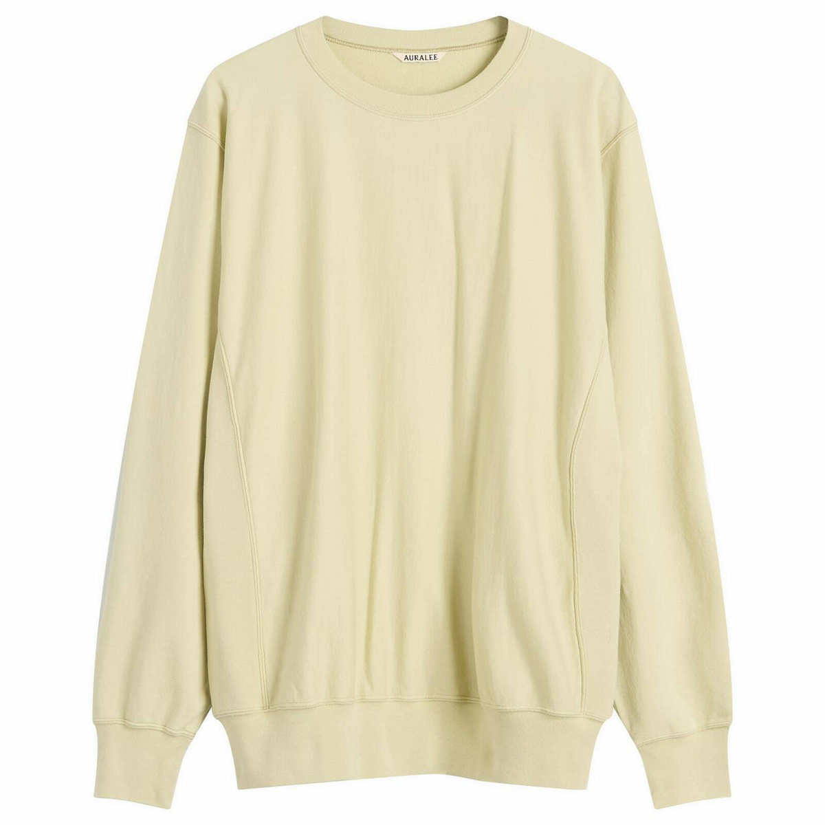 Auralee Men's Elastic High Gauge Sweatshirt in Pistachio Auralee