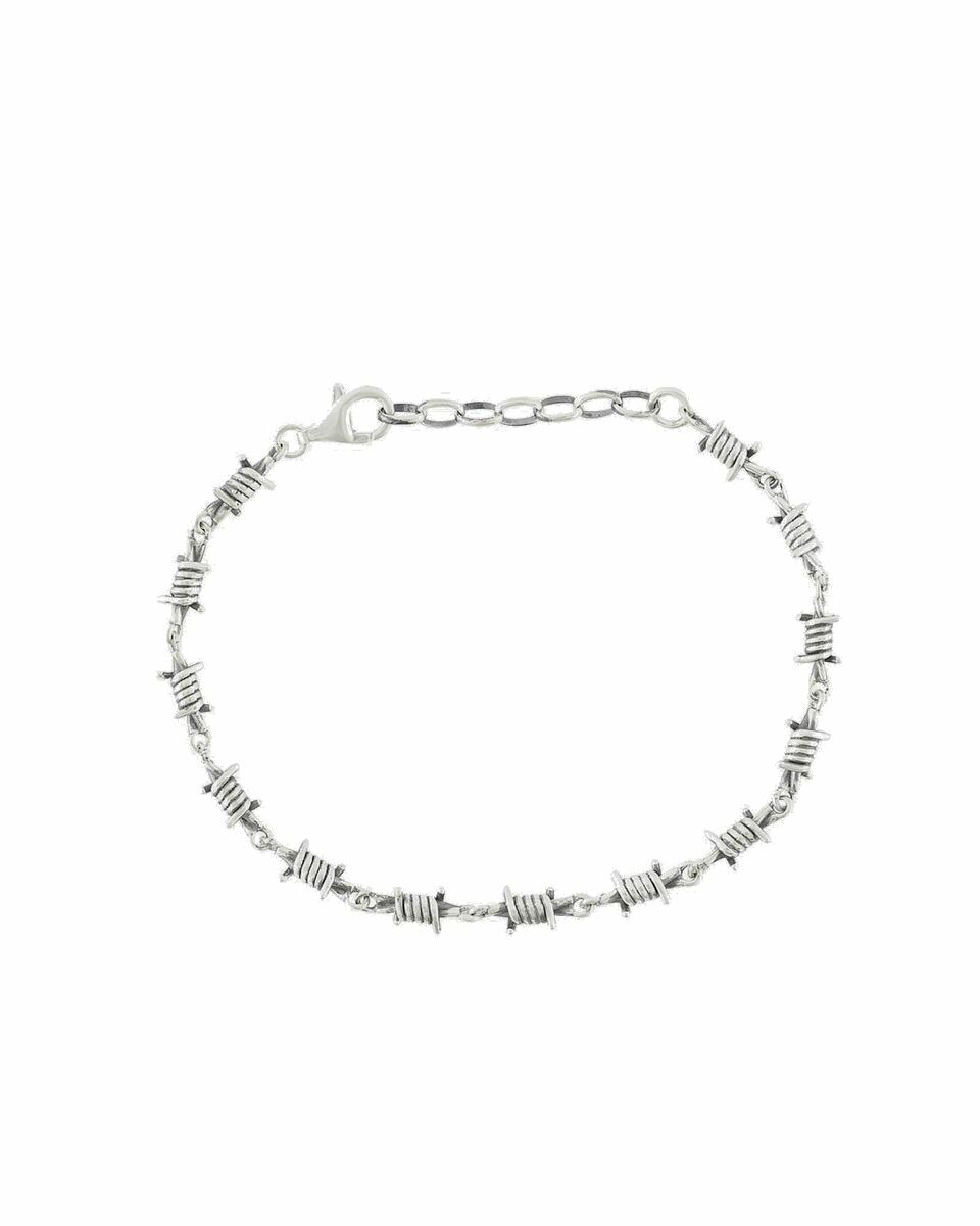 Photo: Serge De Nimes Silver Barbed Wire Bracelet Silver - Mens - Jewellery