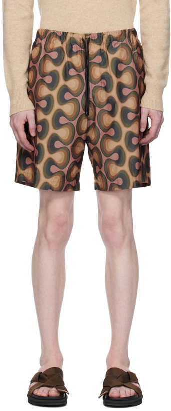 Photo: Dries Van Noten Multicolor Printed Shorts