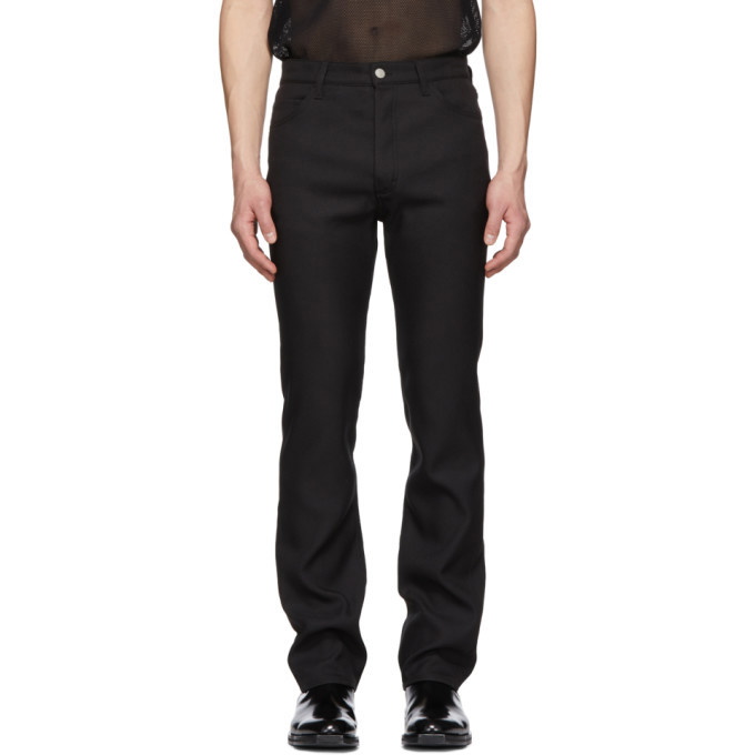 Photo: Maison Margiela Black Techno Gabardine Trousers