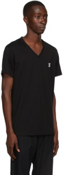 Burberry Black Marlet V-Neck T-Shirt