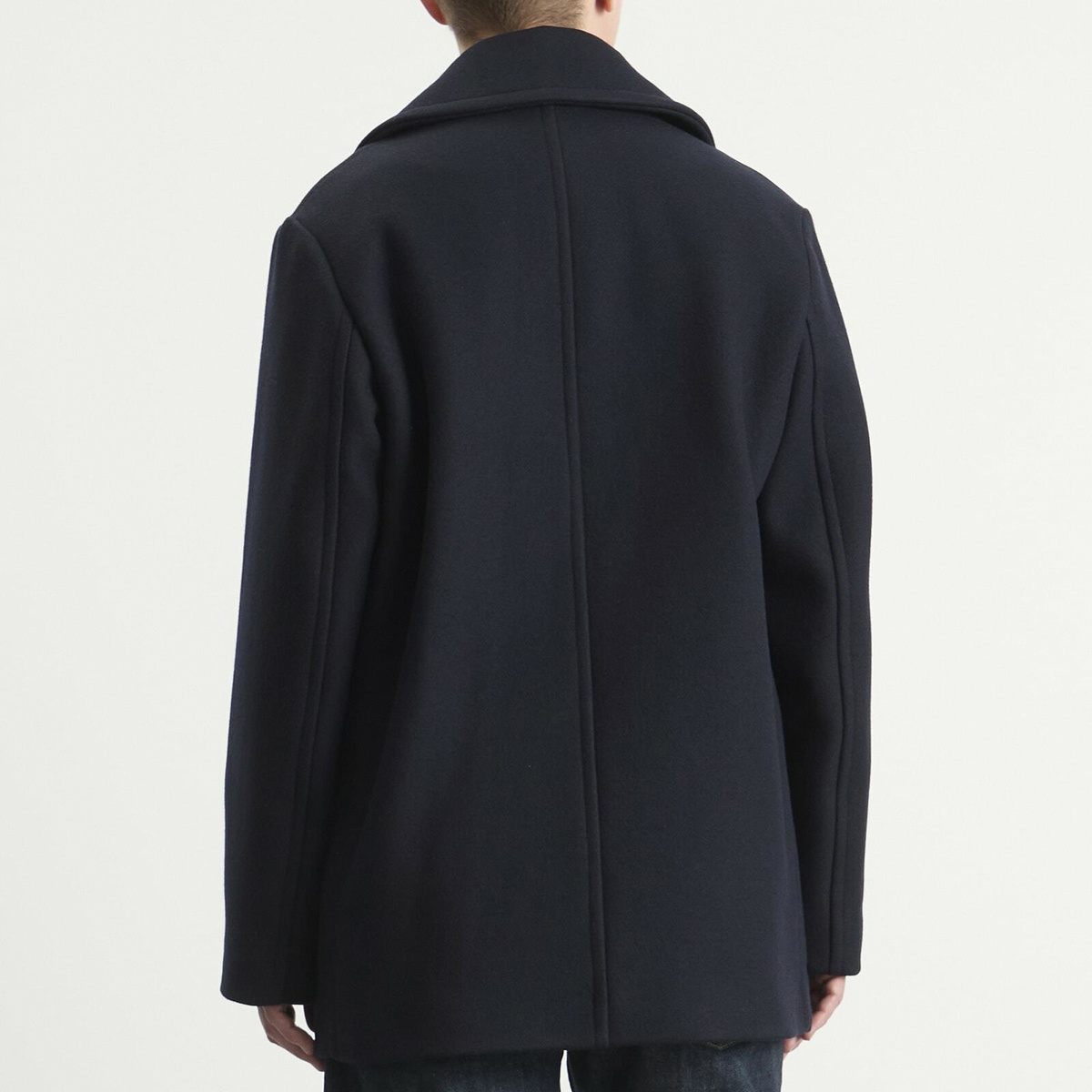 A.P.C. Men's Andy Peacoat in Dark Navy A.P.C.
