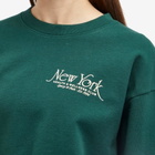 Sporty & Rich Women's NY 94 Crewneck in Forest Cream