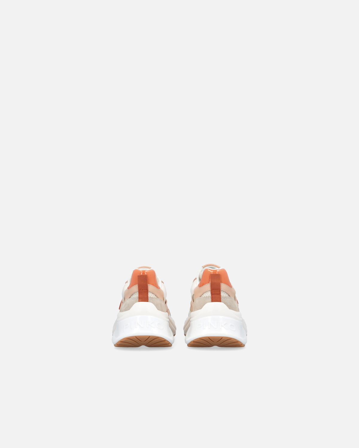 Pinko Neutral Coloured Ariel Sneakers With Patent Details Vexillum Purple