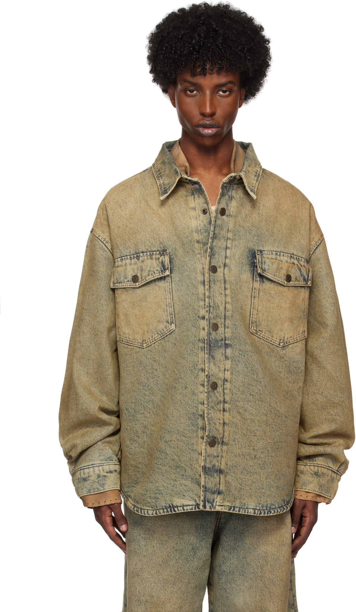 GUESS USA Blue Denim Shirt Overshirt
