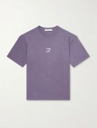 DISTRICT VISION - Printed Cotton T-shirt - Purple
