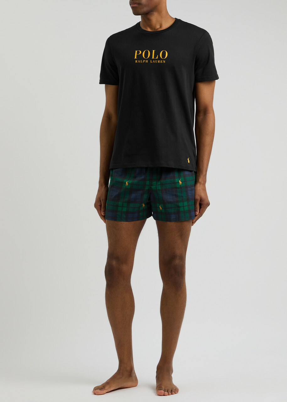 Polo Ralph Lauren Plaid Short Cotton Pyjama set Black L