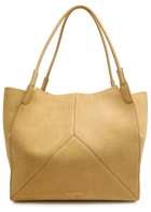 Victoria Beckham Victoria Panelled Suede Tote - Sand - One Size