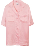 BURBERRY - Ekd Logo Silk Pajama Shirt