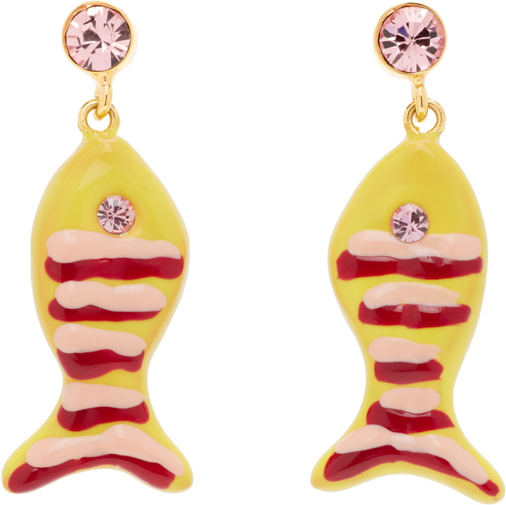 Photo: Marni Fish & Rhinestone Earrings