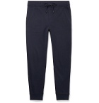 Ermenegildo Zegna - Tapered Loopback Cotton-Blend Jersey Sweatpants - Blue