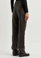 Remain BY Birger Christensen Straight-leg Leather Trousers Brown
