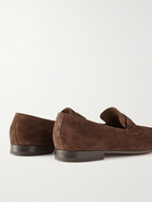 Zegna - L'Asola Suede Penny Loafers - Brown