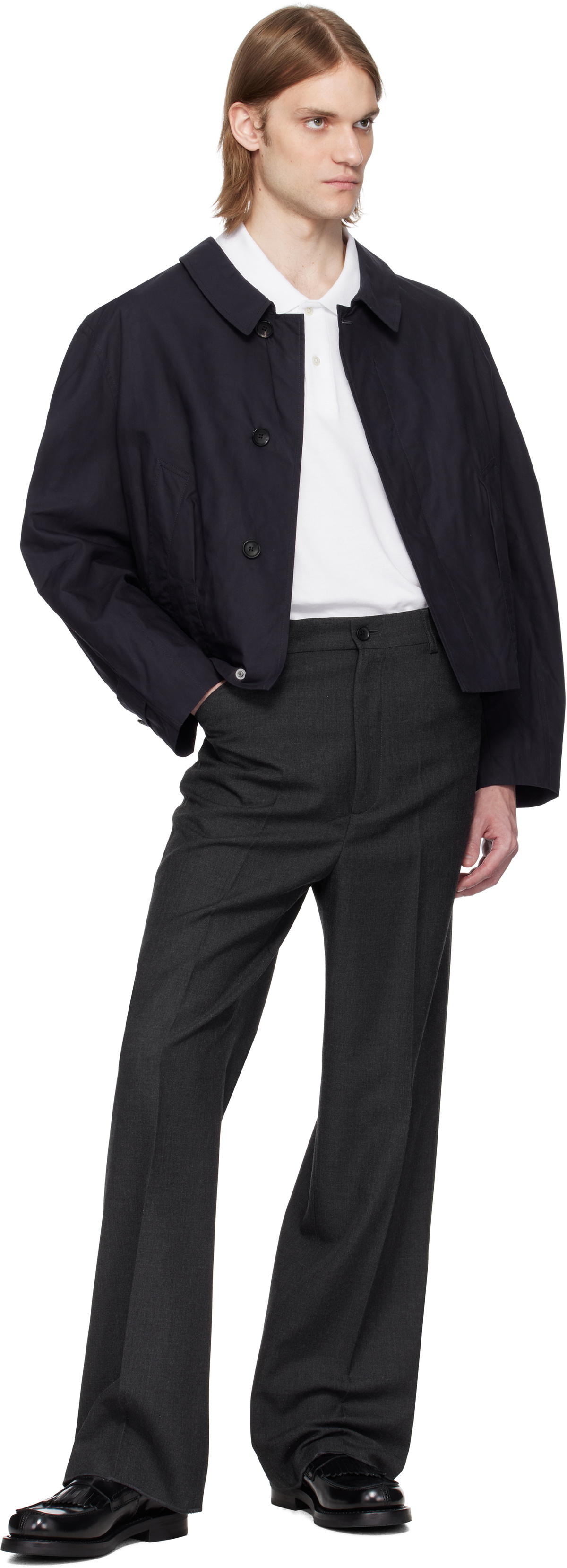 Bally Gray Twill Trousers