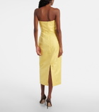 Emilia Wickstead Hailee moiré mikado corset dress