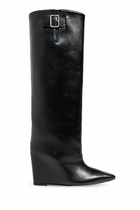 Courrèges Astro Pointed-toe Buckle-detailed Boots