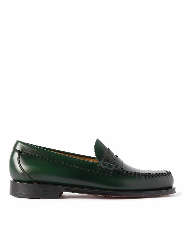 Photo: G.H. Bass & Co. - Weejun Heritage Larson Leather Penny Loafers - Green