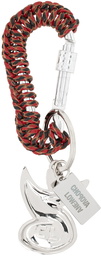 Chopova Lowena Silver & Red Swirl Girl Keychain