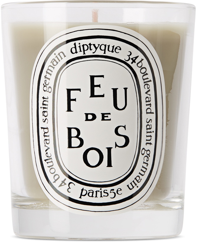 Photo: diptyque Off-White Wood Fire Candle, 190 g