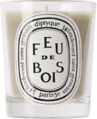 diptyque Off-White Wood Fire Candle, 190 g