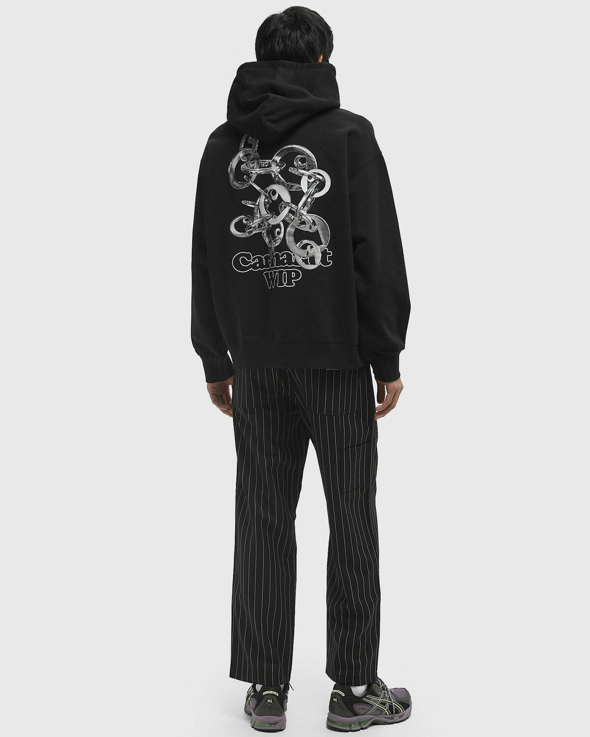 [CARHARTTWIP] HOODED CHARM LINK SWEATSHIRT ★大人気★ Carhartt WIP Hooded Charm Link Sweat Black Mens Hoody