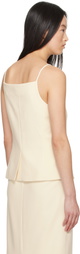 Staud Off-White Una Tank Top