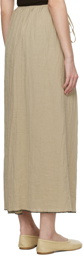 Baserange Beige Shok Maxi Skirt