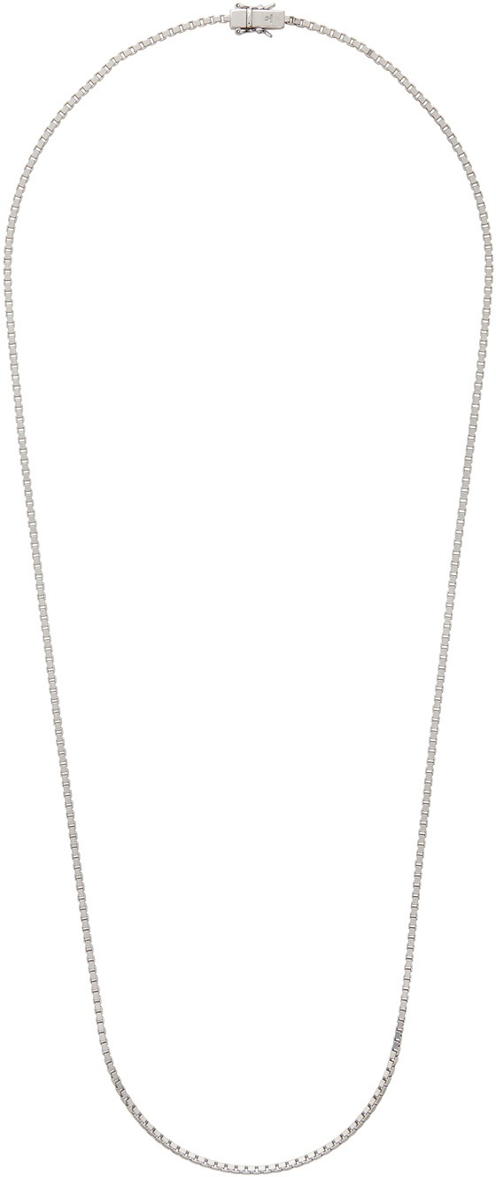 Tom Wood Silver Square Chain Necklace