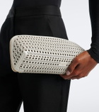 Alaïa Delta Small leather clutch